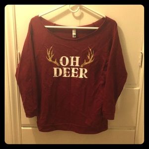 Next Level Apparel Oh Deer 3/4 Sleeve